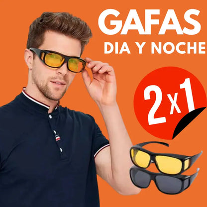 2x1 Gafas HD: Protección Total para el Día y la Noche🔥